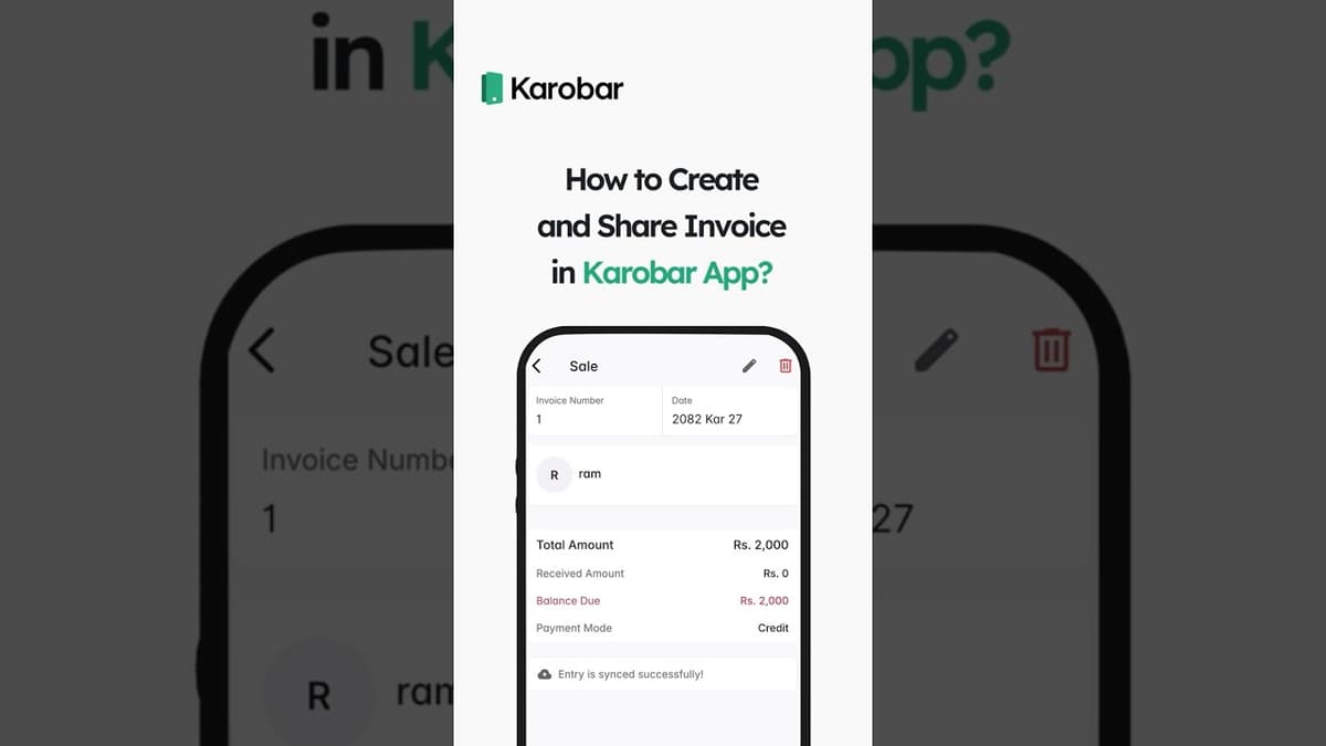 How to Create & Share Invoice?