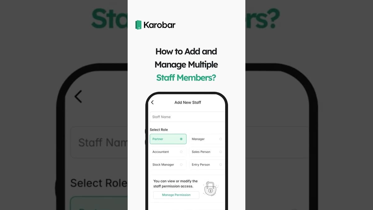 How to Add and Manage Staff?