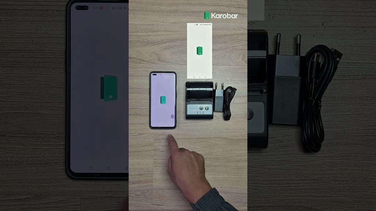 How to use thermal printer in Karobar app?
