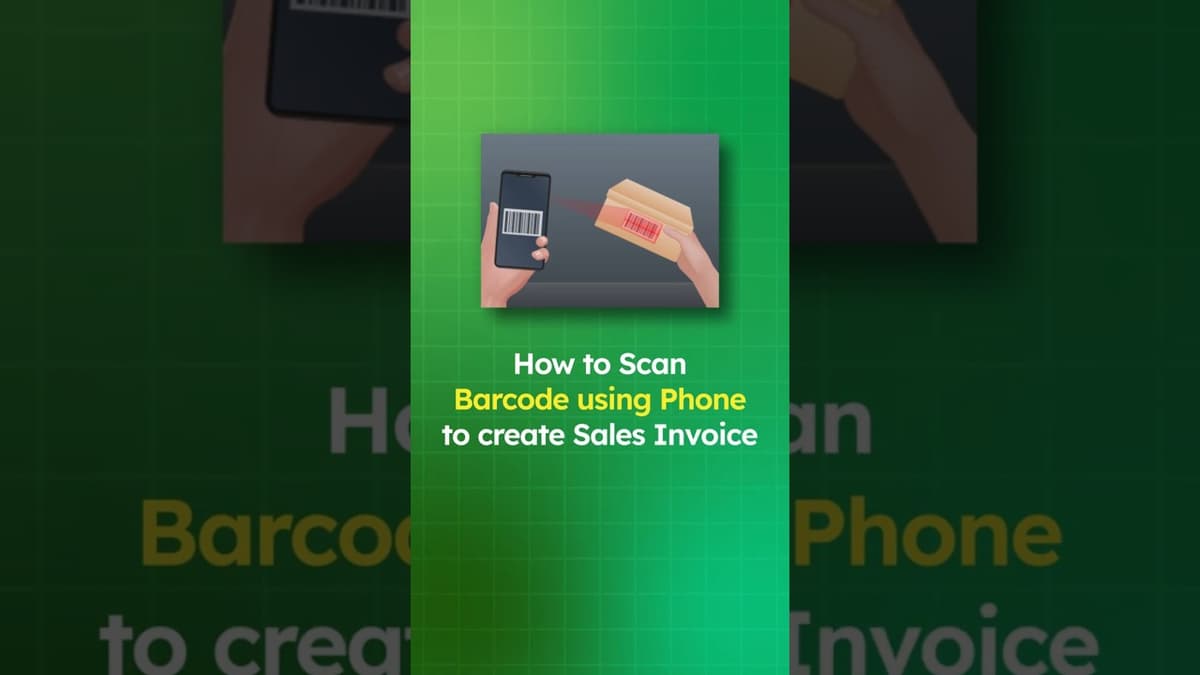 How to use Barcode Scan from Karobar mobile app?