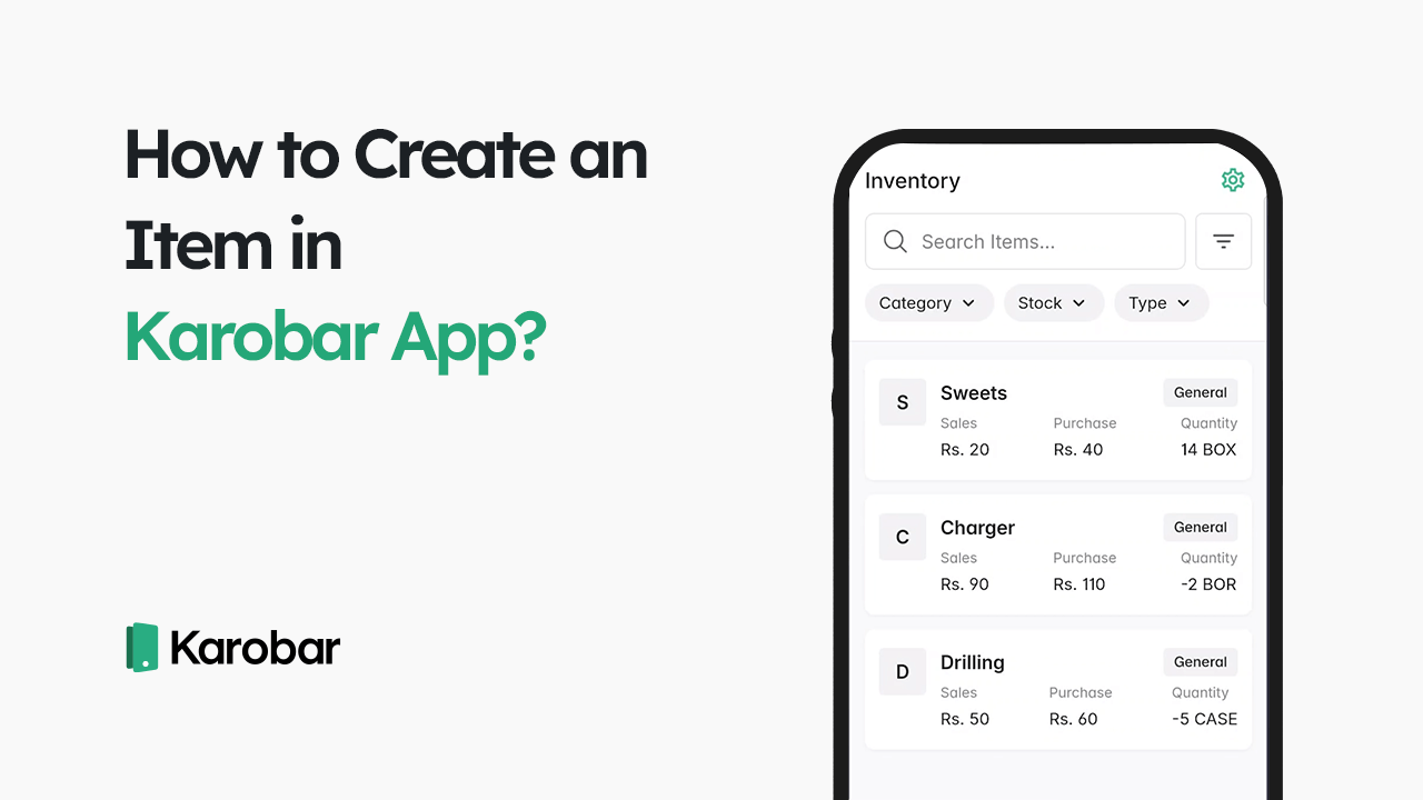 How to create an item?